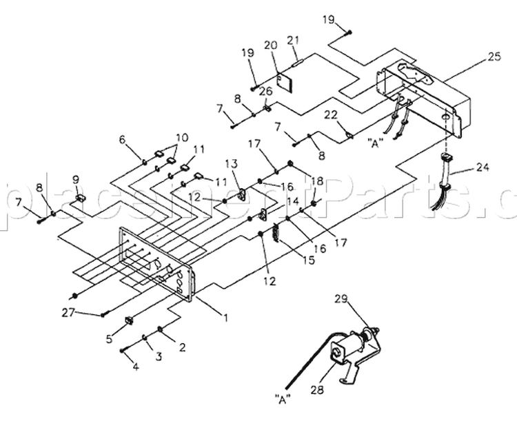 Page A Diagram and Parts List for 9885-1  Briggs and Stratton Generator